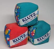 set of 3 - Vintage Klutz Hacky Sacks contains walnut shell filling