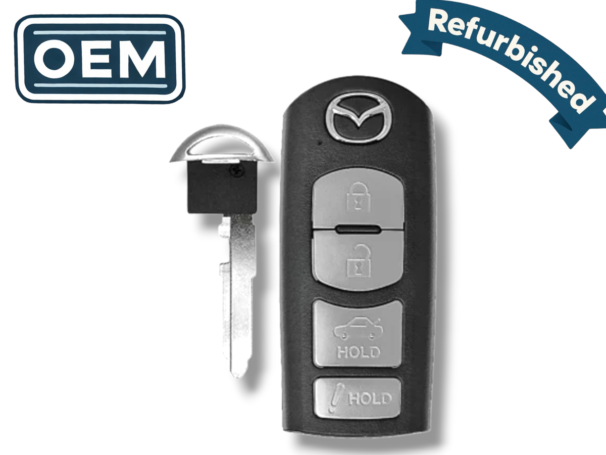 MAZDAスマートキー 6個セット 14-19 Mazda 3/6/MX5 Smart Key 4-Button PN: GJY9-67-5DY