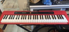 Casio Casiotone CT-S200 Portable Electronic Keyboard, Red, 61-Key