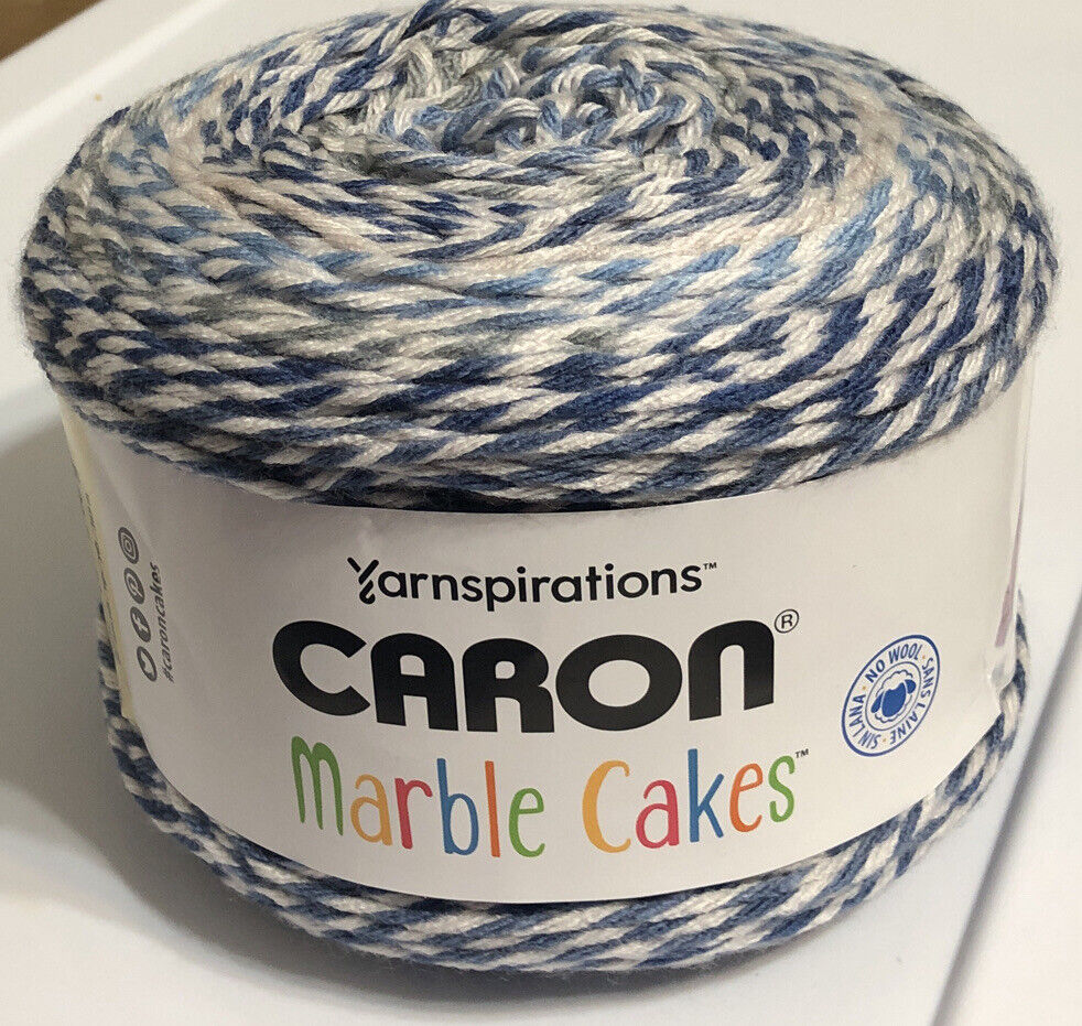 1 CARON MARBLE CAKES in BLUEBERRY CHEESECAKE 8.5oz/240g 404yds/369mACRYLIC