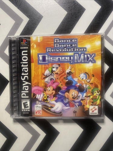 DANCE DANCE REVOLUTION: Disney Mix Sony PlayStation PS1 Konami 2001 W/ Manual