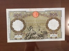 BANCONOTA LIRE 100 ROMA GUERRIERA FASCIO ROMA 25 5 1940 numismatica SABAUDA