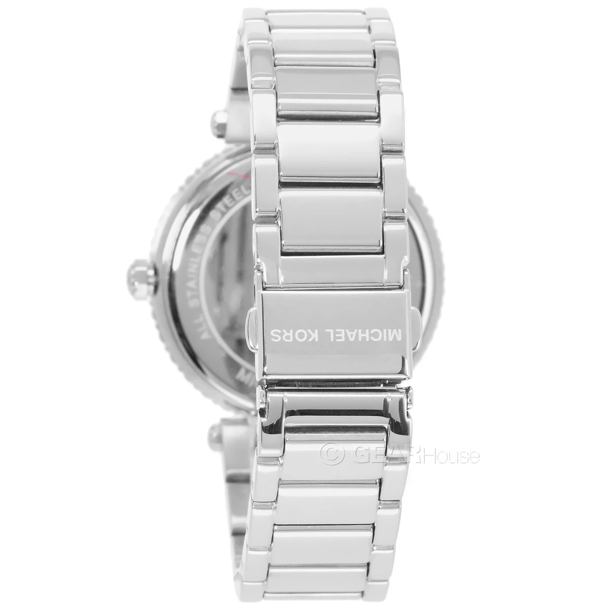 Michael Kors Womens Parker Lux Glitz Watch White Dial Crystals