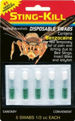 Sting-kill Anesthetic Disposable Swabs - 5 Count