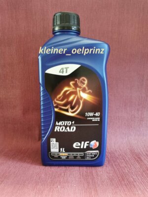 1 Liter ELF MOTO 4 ROAD 10W-40 teilsynth. Motorradöl / Motoröl JASO MA2 / API SN
