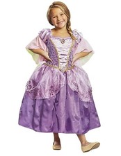 Disney Tangled Girls Princess Rapunzel Child Deluxe Costume Dress XS 3T-4T