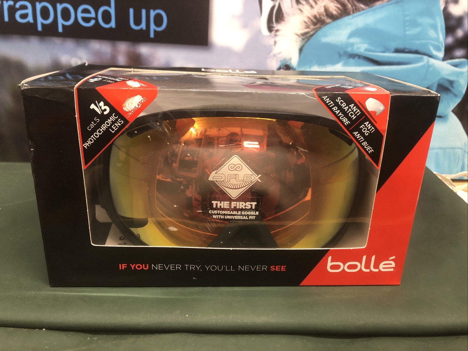 BOLLE TSAR 21817 Black Patch Fire Red S1S3 Photochromic Lens Ski goggles eBay
