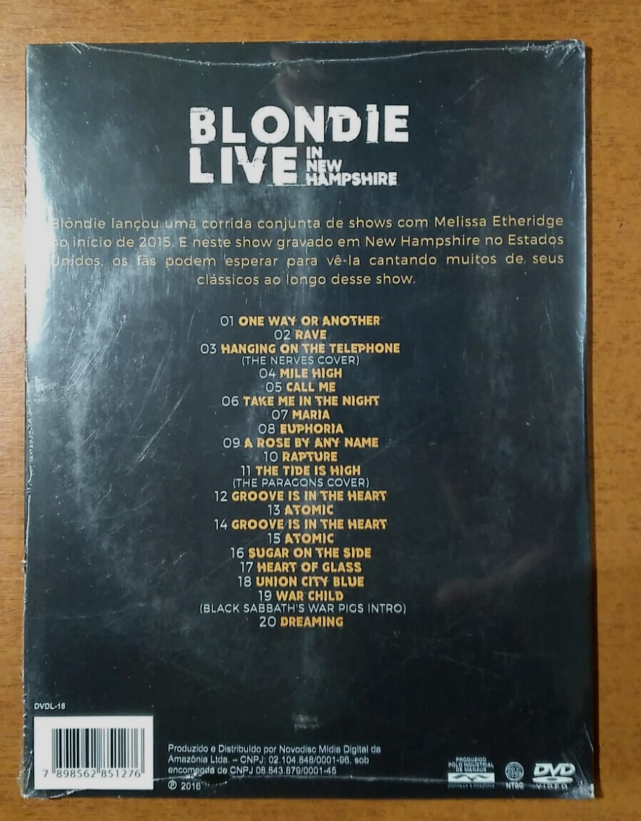 Blondie – Live In New Hampshire Brazil Exclusive DVD | eBay