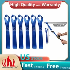 6Pcs Soft Loop Tie Down Straps 4500Lbs Breaking Strength for Securing Motorcycle