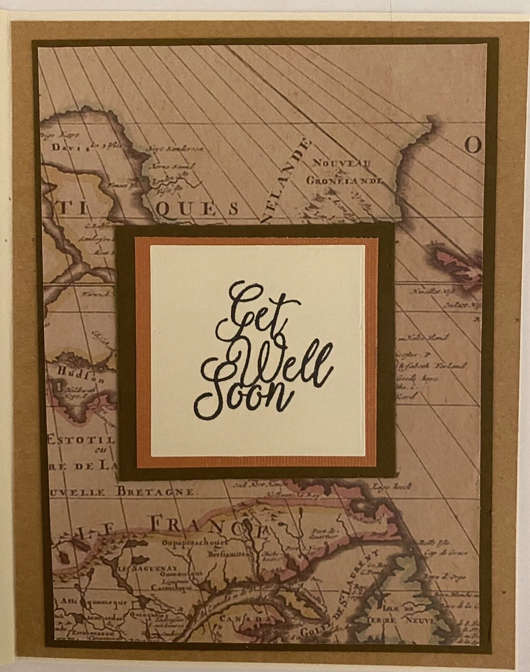 Set of 3 Handmade Men’s Get Well Cards with Envelopes - Image 4 of 4