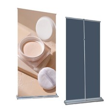 33.5 x 65-90"" Deluxe Retractable Roll Up Banner Stand Stand Only 