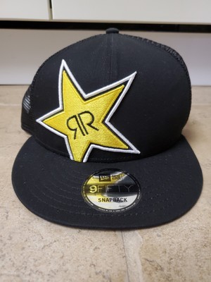 Rockstar Energy Drink Snapback Trucker Hat New Era Adjustable Motocross Cap BMX