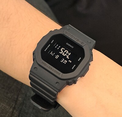 Casio G-Shock GMD-S5610BB-1D All Black Digital Resin Ladies