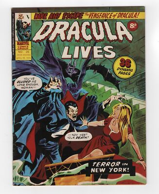1973 MARVEL DRACULA LIVES #2 & WEREWOLF BY NIGHT #7 1ST APP OF KROGG RARE KEY UK