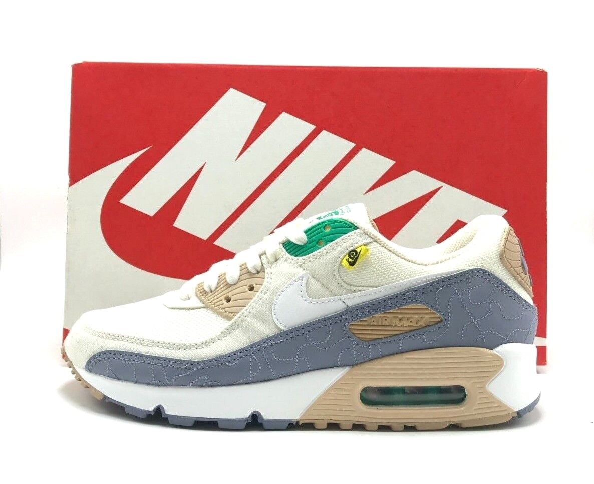 NEW* MEN Nike Air Max 90 SE Sail/White-Ashen Slate Hemp (DV2614