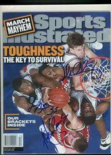 2001 Mike Dunleavy Jr. Duke Lonnie Baxter Autographed Signed Sports Illustrated