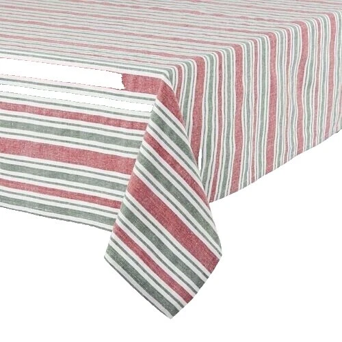 Manteles a rayas de mezcla de algodón