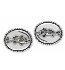 Redfish And Trout Cufflinks Jewelry Sterling Silver Handmade Fish Cufflinks RF1T