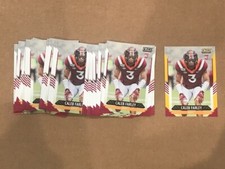 Player Lot of (33) CALEB FARLEY 2021 Score Football rookies 1 Gold + 32 Base