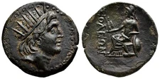 *AET* SOLOI-POMPEIOPOLIS (Cilicia) AE25. EF. Helios.