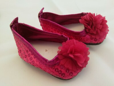 18'' Puppen Pailletten Schuhe mit Blume passt Our Generation AG D/Friend Sindy (2016)  