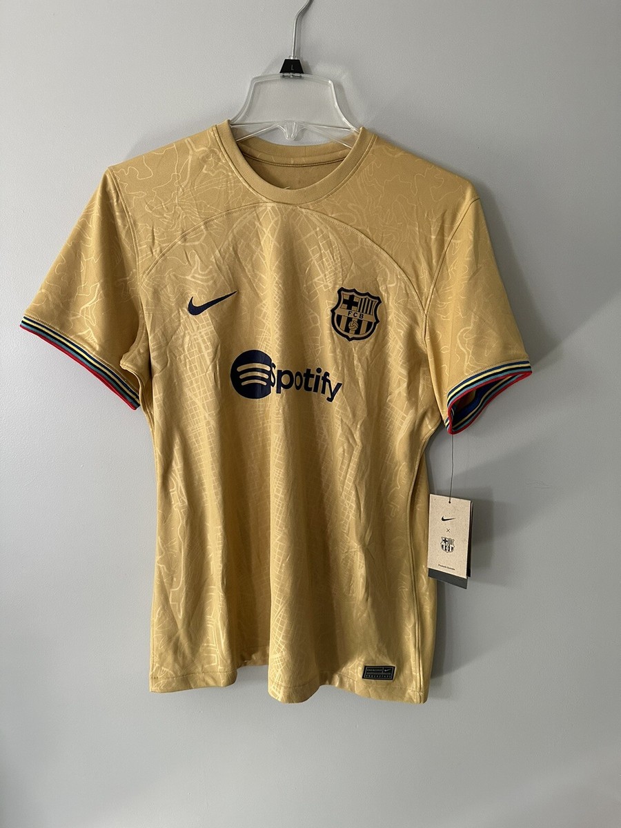 2023 Black And Gold Barca Jersey Spotify Barcelona Gold And Black