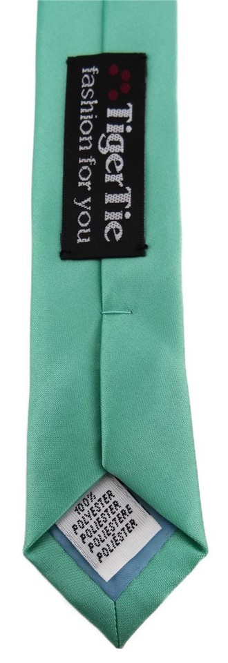 Tweed Krawatte TigerTie Krawatte Mit Einstecktuch In Mint Grün – Klassisches Set Für Herren, 150 Cm Silber Krawatte