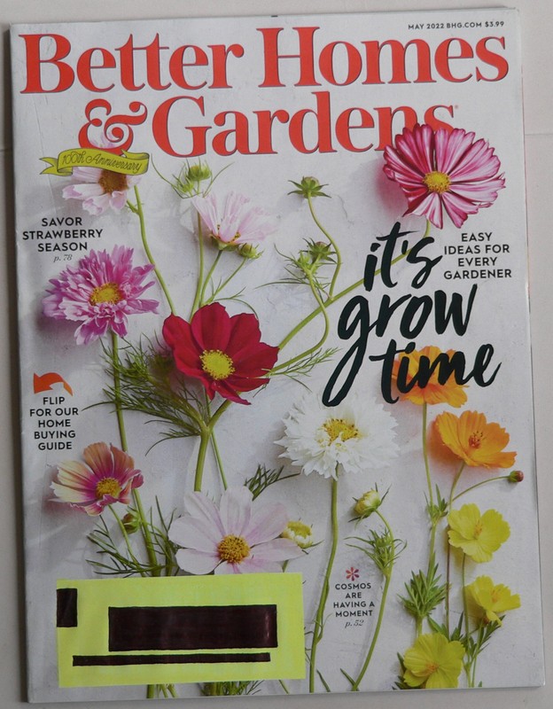 magazine Better Homes and Gardens May, 2022 100th anniversary, volume 100 no. 6