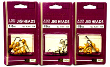 South Bend 1/8oz Jig Head 6-Count Package - 2 PACKS  Yellow 1 PACK Pearl White