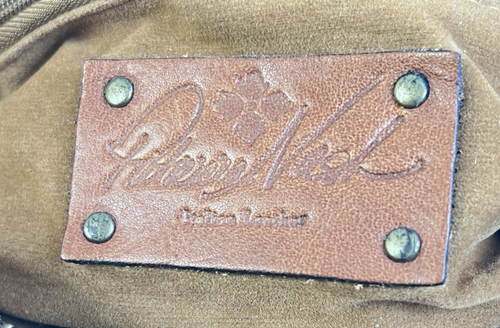 Patricia Nash Tooled Leather Handle Handbag Textured Roses Brown Casual Western - Picture 2 of 15