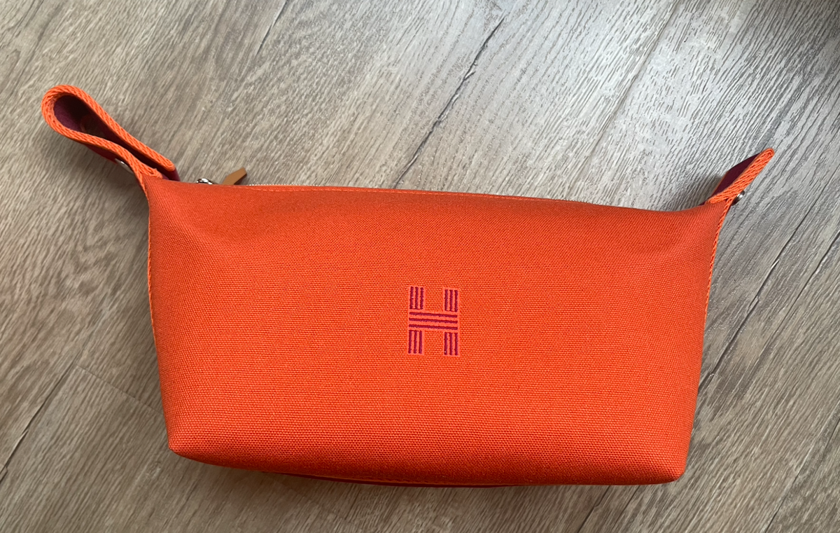 【HERMES】BRIDE-A-BRAC スモール トイレタリーバッグ Hermes Trousse de Toilette Bride a Brac Small Model Natural