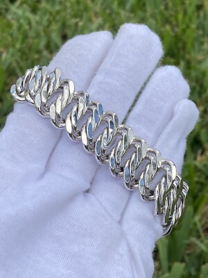 Vintage Heavy NAPIER Silver Tone  Big Chunky Brutalist Chain Link Bracelet