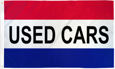 Used Cars Flag 3x5ft Used Cars Here Dealership Flag Red White Blue Used Cars