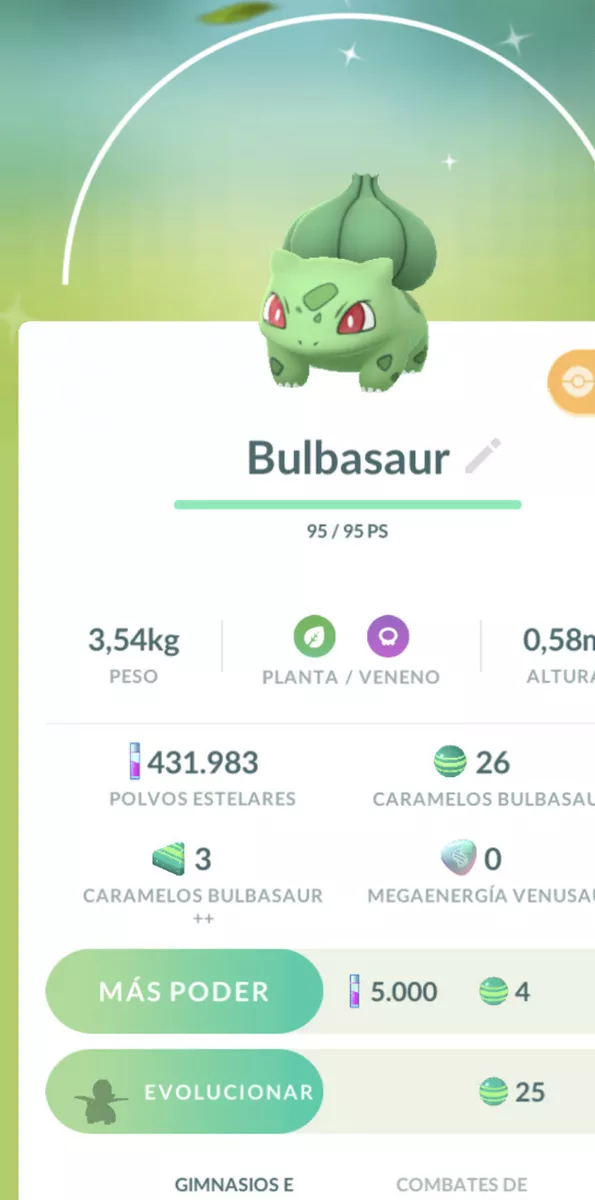 Pokemón Go - Shiny Bulbasaur - Registered Trade Or 30 Days