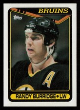 Randy Burridge 1990-91 Topps #190 Boston Bruins Hockey Card