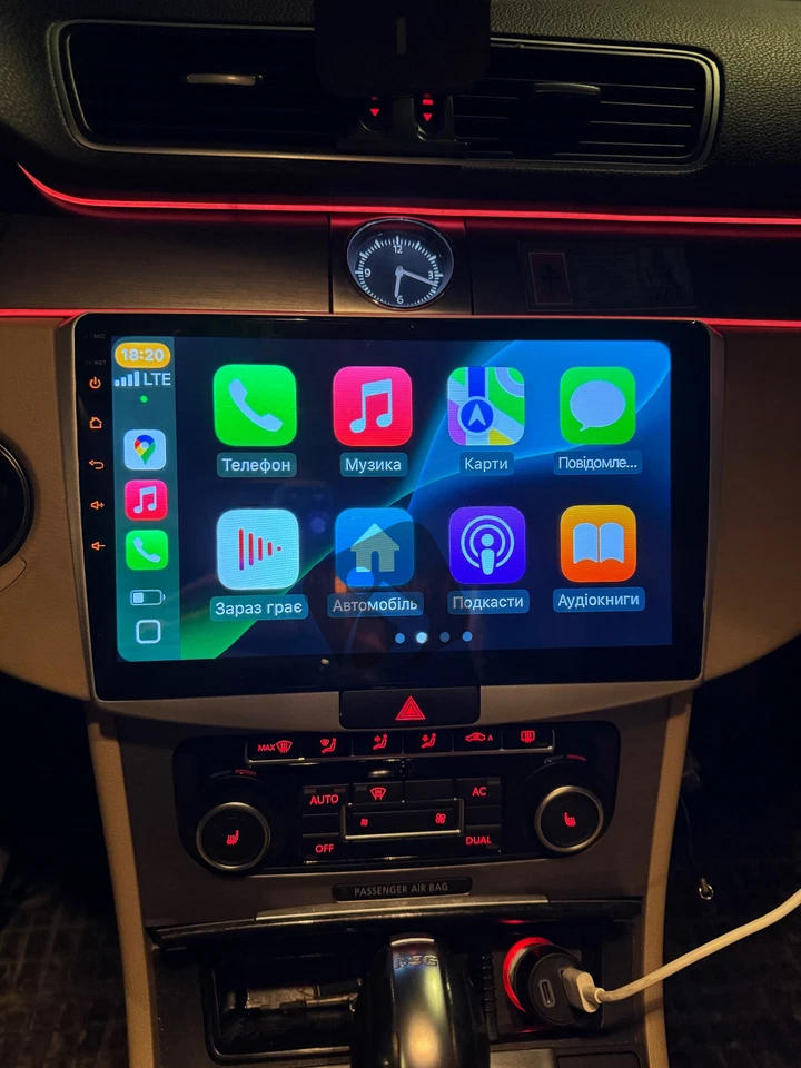 Für VW Passat B6 B7 CC Magotan 32G Android 13 Autoradio CarPlay GPS Navi RDS - Bild 4 von 4