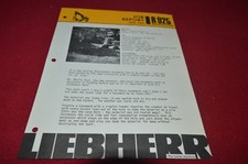 Liebherr R925 Excavator Dealer's Brochure DCPA9 ver2