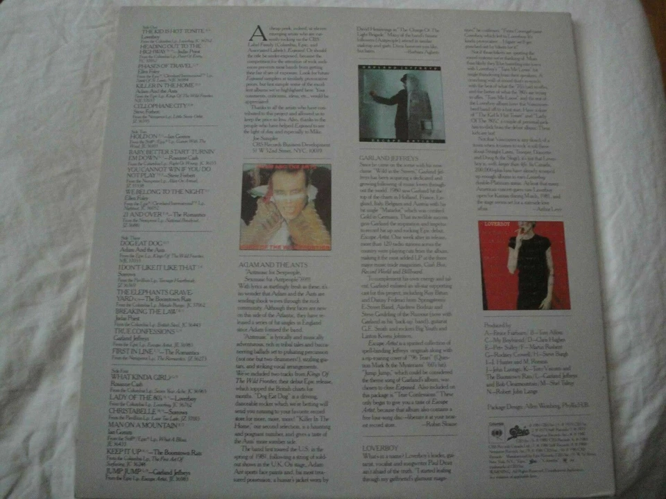 EXPOSED A CHEAP PEEK AT TODAY'S PROVOCATIVE NEW ROCK 2X VINYL LP 1981 CBS RECORD - Image 2 of 4