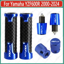 CNC Handlebar Grip Handle Bar End Cap Tire Valve For Yamaha YZF600R 2000-2024