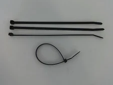 50 Black 8" Adjustable Security Loop Zip Ties Fasteners Lock Tag Cable Tie