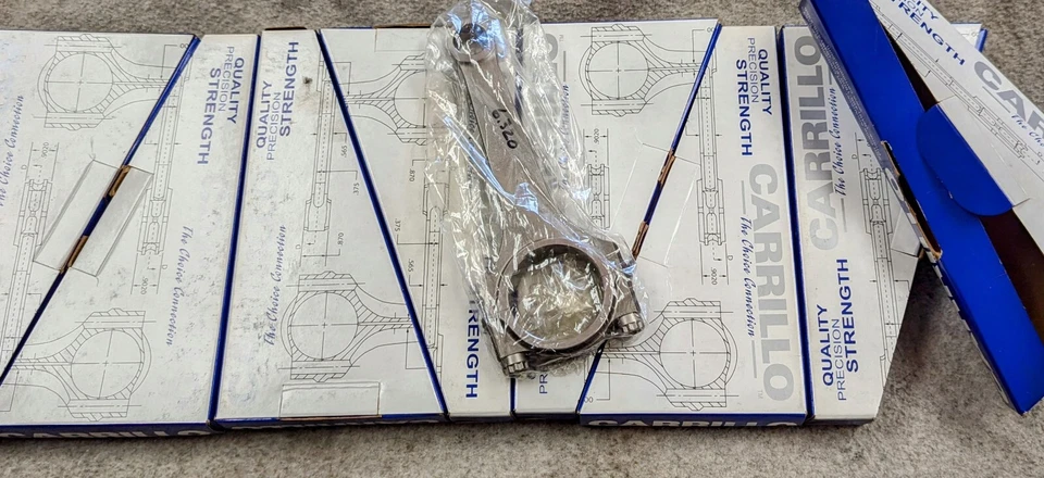 Varillas de muñeca Carrillo Tapered ProHBeam Rods 6.320" L 1.975" diámetro 0.787" ancho 0.944" Foto 2 de 4