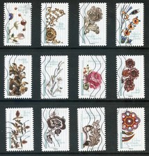 TIMBRE FRANCE OBLITERE AUTOADHESIF N° 1410/1421 FLORE // FLEURS ET METIER D'ARTS