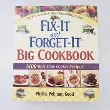 Fix-It and Forget-It Big Cookbook Hardcover Book Cooking Recipes Food