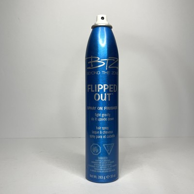 BTZ Beyond The Zone FLIPPED OUT Hair Spray On Finisher 10 Oz Pro Formula *No Cap