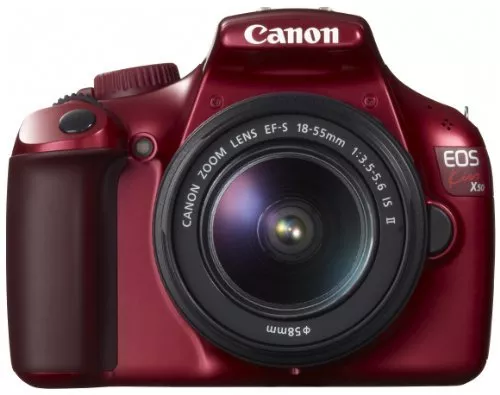 Canon Digital SLR Camera EOS Kiss X50 Lens Kit with EF-S18-55mm IsII Red Canon Digital SLR Camera EOS Kiss X50 Lens Kit with EF-S18-55mm IsII Red