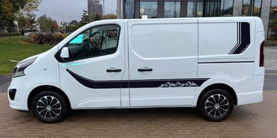 Vauxhall Vivaro Graphics Mountain Edition Side Stripe Camper Decals Both