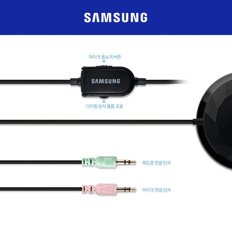 SAMSUNG Wired Headphones with Microphone SHS-240V Headsets Bass Stereo Sound - Image 4 of 4