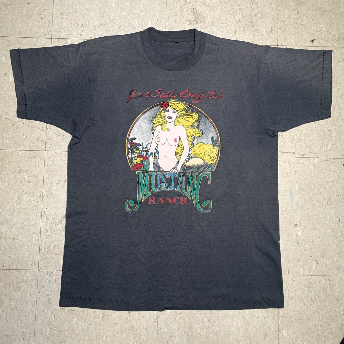 Vintage Mustang Ranch Joe & Sally Comforts Tshirt View 2