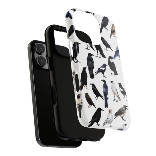 Bird Pattern on White - Phone Case for iPhone, Galaxy, Pixel - 第 8/281 張圖片