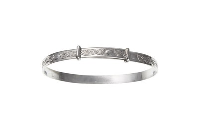 Massiver Silber Kinder Armreif Alter 3-7 Jahre keltisches Design ausziehbar 925 Punze
